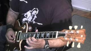 Gary Moore style -  Blues Licks C# Minor by Panos A. Arvanitis (backing Track included)