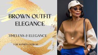 Brown Outfit Ideas for Women Over 50: Timeless Elegance  Color Combinations to Elevate Your Style!