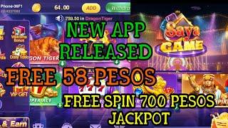 NEW APP SAYA GAME FREE 58 PESOS AND FREE SPIN 700 PESOS JACKPOT BUNOS