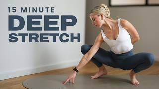 15 Min. Full Body Feel Good Deep Stretch | Slow and Gentle Intuitive Stretch