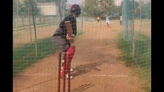 Qatar All-Rounder Himanshu Rathod Practicing in Mumbai Nets #cricket #qatarcricket #batsman