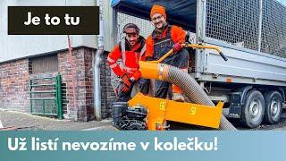 Český motorový vysavač listí Laski VL 300 - test stroje | Leaf vacuum