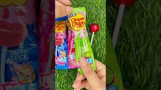 Satisfying ASMR Colorful ChupaChups Lollipop Green or Red or Pink or Blue #asmrcandy #satisfying