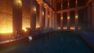 Ancient Roman Bath Ambience | Water Bubble Sounds for Sleep, Study | Hot Spring | 8Hours