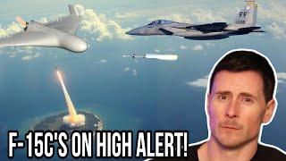 F-15's on FORCE PROTECTION at Diego Garcia!