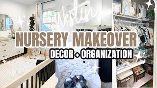 2023 NURSERY MAKEOVER | NURSERY ORGANIZATION | NESTING MOTIVATION | CLEAN AND DECORATE WITH ME