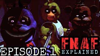 FNAF Explained Episode 1: Crime, Cameras and Creepy Creatures (FNAF 1) || Elementia Studios