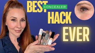 Best Concealer Hack EVER!!!  Bye Bye Creasy Dry Cakey Under Eyes