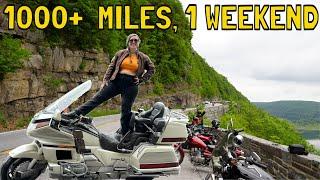 1 Goldwing, 1000+ miles, 1 weekend