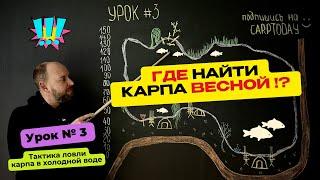 КАК ЛОВИТЬ МНОГО КАРПА в ХОЛОДНОЙ ВОДЕ КАРПФИИШИНГ ранней ВЕСНОЙ! Практические советы! Урок 3