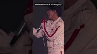the way jungkook feel taehyung touch #taekook #bts #kpopshorts #ytshort #jungkook #taehyung
