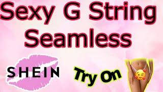 Sexy G String Seamless Lingerie Panty TRY ON HAUL From Shein #shein #tryon #panty
