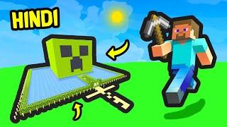  Building CREEPER HOUSE  | Minecraft Creative [Funny] | Hitesh KS