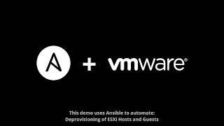 De-provisioning VMware objects using Ansible