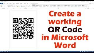 Create A Working QR Code In Microsoft Word