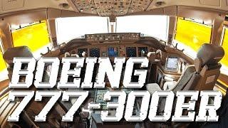 Cockpit view - Boeing 777-300ER Landing in Martinique