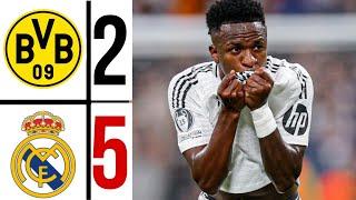  Dortmund vs Real Madrid (2:5) vinicius Jr hattrick Goal |EXTENDED HIGHLIGHTS CHAMPIONS LEAGUE 2025