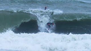 CRAZY HEAVY Surf BEFORE Beach CLOSED!  |  RAW Video