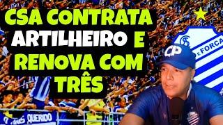 CSA CONTRATA ARTILHEIRO  E RENOVA COM MAIS TRÊS