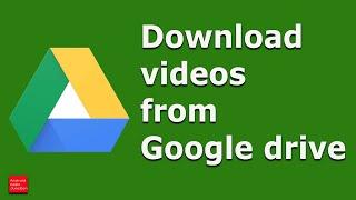 How to save videos from Google drive to your phone (Android device)