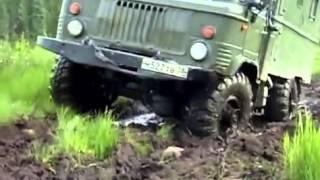 Russian army truck GAZ-66 runs hard off-road | Шишига вне дороги