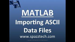 Importing #ASCII deliminated files into #MATLAB using dlmread function