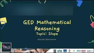 GED Math 2023 | Slope