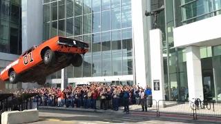 Spectacular General Lee stunt jump in Detroit