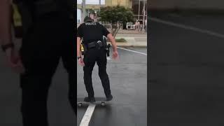 skating cop spotted!? ‍️