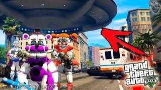 ГТА 5 МОДЫ! АНИМАТРОНИКИ FNAF УГНАЛИ НЛО! ОБЗОР МОДОВ SISTER LOCATION ИГРЫ GTA V! GTA 5 MODS #257