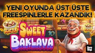 🫔 SWEET BAKLAVA  YENİ SLOT OYUNUNDA FREESPIN ŞOV #slot #casino #yenislotoyunları #pragmaticplayslot