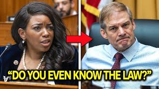 Jim Jordan Tries To HUMILIATE Jasmine Crockett, Until She EDUCATES Him On The Rule Of Law AGAIN