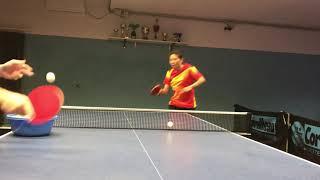 Multiball Training in Table Tennis- Topspin di diritto su palla liscia