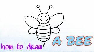 How to draw A BEE | Kids Drawing | DK Kids Drawing