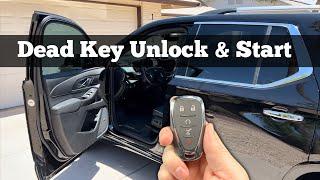 How to Unlock & Start 2018 - 2023 Chevy Traverse With A Dead Broken Remote Key Fob Battery Chevrolet