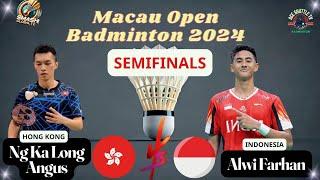 Men's Singles Semifinals | Alwi Farhan  Ng Ka Long Angus | Sands China Ltd. Macau Open 2024