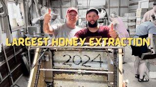 Huge Record Setting Honey Harvest (Part 2) Extraction