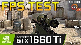 CS GO: GTX 1660 Ti FPS TEST 150+. MAX SETTINGS. Counter-Strike: Global Offensive. AMD Ryzen 5 1600