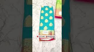 Rs.650/-Soft silk saree with gold jari saree collection️9003507894 #trending#saree#short#silksarees