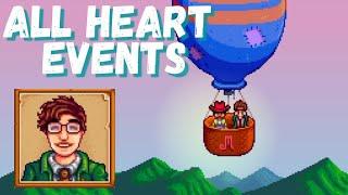 Harvey's ALL HEART EVENTS in Stardew Valley 1.5