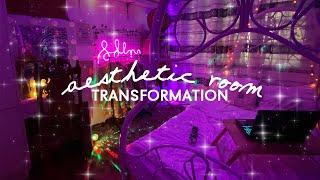 AESTHETIC ROOM TRANSFORMATION + DECOR HAUL + ROOM TOUR