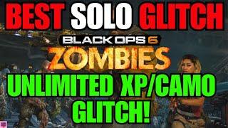 BO6 GLITCH - BEST SOLO UNLIMITED XP/CAMO GLITCH (+ UNLIMITED GODMODE XP GLITCH) BO6 ZOMBIES GLITCH