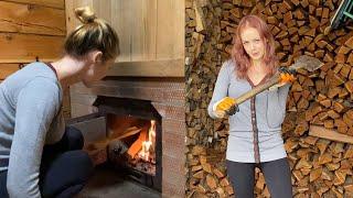 How to store firewood & build a fire in a wood stove