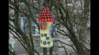 Кормушка для птиц из пластиковой бутылки своими руками /bird feeder from a plastic bottle