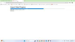 Progress bar while import