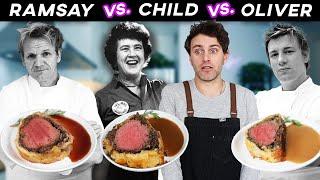 Beef Wellington CAGE MATCH: Gordon Ramsay vs. Julia Child vs. Jamie Oliver