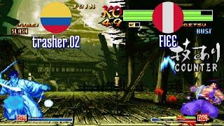 FT5 @samsho4: trasher.02 (CO) vs FIEE (PE) [Samurai Shodown IV Fightcade] Nov 20