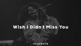 Angie Stone - Wish I Didn't Miss You ️ (slowed pitched down and reverb)