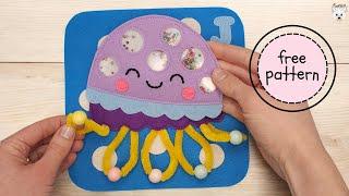 Alphabet Quiet Book Tutorial, Jellyfish Page