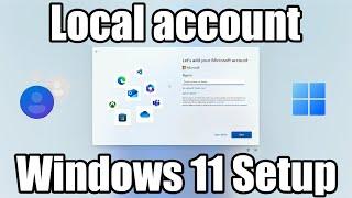 Create local account in Windows 11 Setup